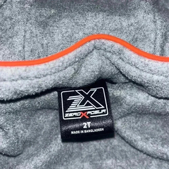 Zero exposure, Orange and gray, winter jacket. Boys reflective warm - Picture 6 of 7